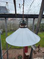 Glazen hanglamp jaren 30, Huis en Inrichting, Lampen | Hanglampen, Minder dan 50 cm, Glas, Jaren 30, Gebruikt