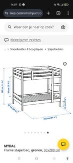 Stapelbed ikea, 90 cm, 160 tot 180 cm, Tweepersoons, Ophalen of Verzenden
