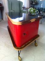 Vintage Rode Bar Jaren 50 - Uniek Design!, Huis en Inrichting, Barren, Ophalen, Zo goed als nieuw