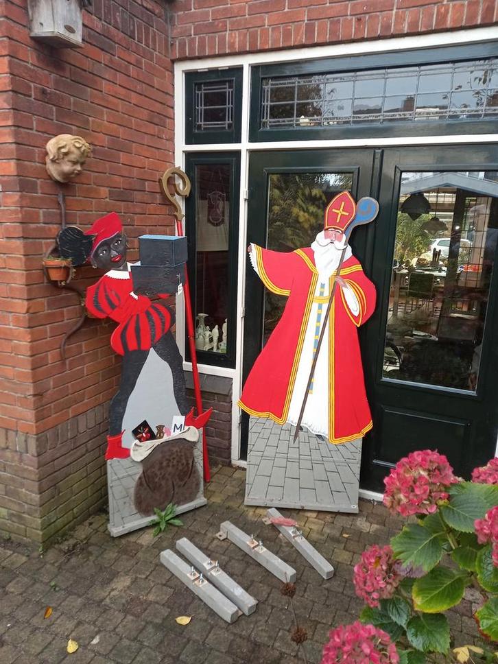 Sinterklaas Zwarte Piet decoratie winkel versiering oud, Diversen, Sinterklaas, Gebruikt, Ophalen