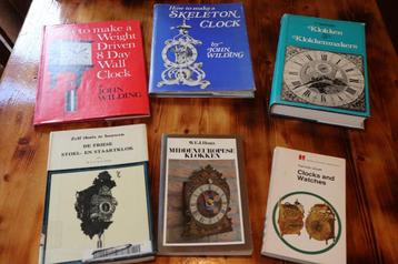 6 boeken over klokken en klokkenmakers beschikbaar voor biedingen