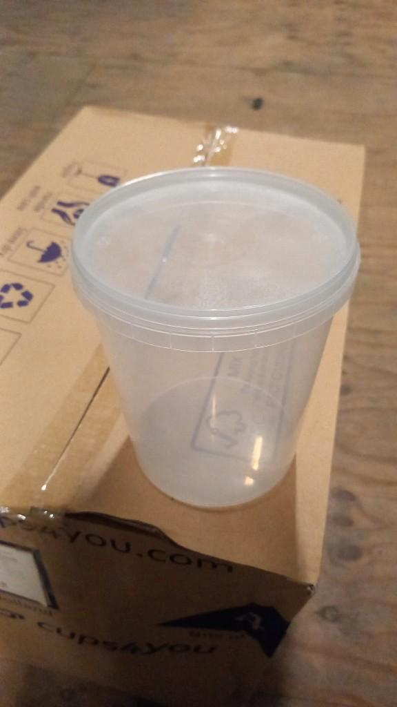 150 Plastic Emmers 2500 ml met deksels, Huis en Inrichting, Emmers, Nieuw, Kunststof, Met deksel, Ophalen of Verzenden