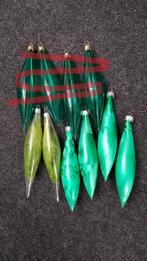 Kerstpegels, kerstballen, groen/ lime groen, 6st, Diversen, Kerst, Ophalen of Verzenden, Zo goed als nieuw