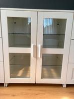 Ikea brimnes wit met 2 deurtjes en glas, Huis en Inrichting, Kasten | Vitrinekasten, Ophalen, 50 tot 100 cm, Minder dan 100 cm