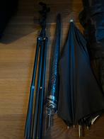 Paraplu + statief, Ophalen, Gebruikt