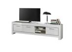 Tv meubels 207 cm-Mona hoogglans zwart- wit marmer-SALE---, Huis en Inrichting, Kasten | Televisiemeubels, Nieuw, Minder dan 100 cm