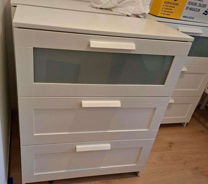 Brimnes Ladekasten 2 stuks, Huis en Inrichting, Kasten | Ladekasten, Gebruikt, Minder dan 100 cm, 50 tot 100 cm, 25 tot 50 cm