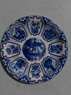 zeer oud handgeschilderde delfsblauw wandbord, Antiek en Kunst, Antiek | Wandborden en Tegels, Ophalen of Verzenden
