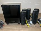 Harman Kardon HKTS210SUB Subwoofer + 5 speakers, Audio, Tv en Foto, Gebruikt, 2.1-systeem, 70 watt of meer, Overige spelers