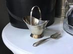 DE  verzilverde Suiker pot met DE lepel, Ophalen of Verzenden, Zilver