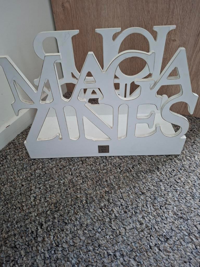 Riviera Maison Magazine Houder - Wit, Ophalen of Verzenden, Zo goed als nieuw