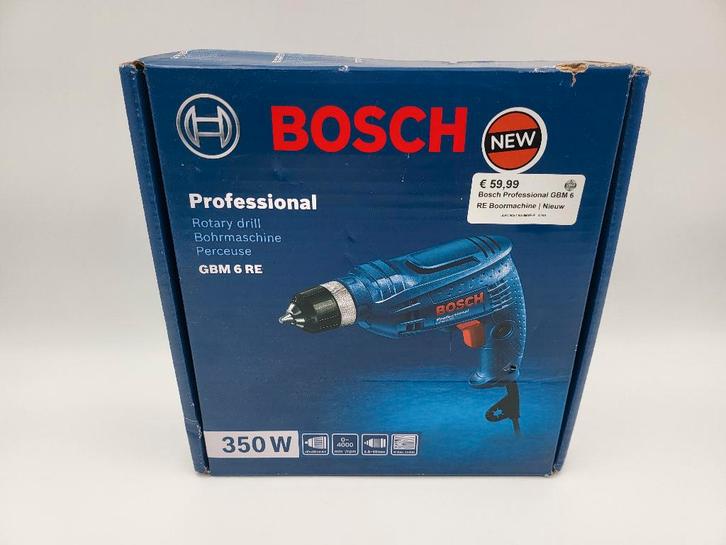 Bosch Professional GBM 6 RE Boormachine | Nieuw, Doe-het-zelf en Verbouw, Gereedschap | Machine-onderdelen en Toebehoren, Nieuw
