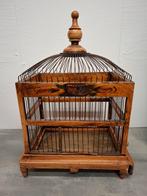 Vintage houten vogelkooi, Ophalen of Verzenden