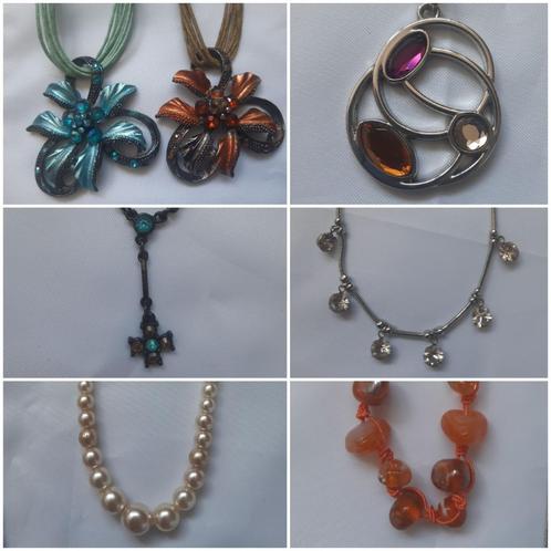 Ketting divers, hout, kralen, met hanger, groen, armband, Sieraden, Tassen en Uiterlijk, Kettingen, Zo goed als nieuw, Overige materialen