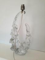 Unieke vintage glazen lampvoet – sculpturaal design, Ophalen of Verzenden