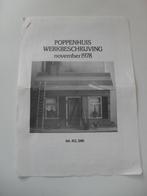poppenhuis werkbeschrijving november 1978, Hobby en Vrije tijd, Knutselen, Gebruikt, Ophalen of Verzenden