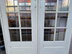 Set schuif / en-suite deuren met glas in lood 211x145cm., Ophalen