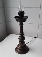 Brons Lampvoet met bakeliten fitting  , 32cm hoogte., Minder dan 50 cm, Gebruikt, Ophalen of Verzenden, Metaal