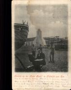 Katwijk aan Zee TOPKAART met schilder  zie BSCHRIJVING, Ophalen of Verzenden, Voor 1920, Gelopen, Zuid-Holland