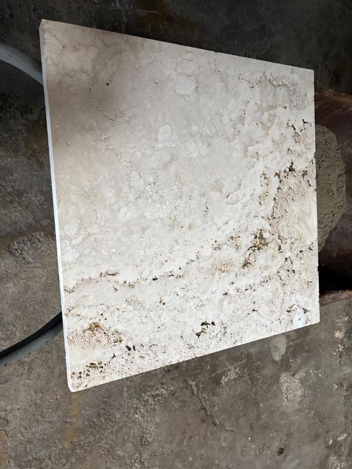 Tegels natuursteen kalksteen TRAVERTIN afmeting:60x60x3cm., Tuin en Terras, Tegels en Klinkers, Nieuw, Terrastegels, Natuursteen