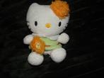 hello kitty knuffel 15 cm groene jurk, Ophalen of Verzenden, Zo goed als nieuw, Poes