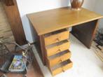 Compact bureau met laden 116x75cm, leuke vintage werkplek, Ophalen, Zo goed als nieuw, Bureau
