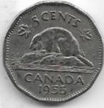 5  cent  1955  Canada. km. 50 a, Postzegels en Munten, Munten | Amerika, Ophalen of Verzenden, Losse munt, Noord-Amerika