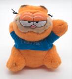 Vintage Garfield knuffel met zuignap ca. 24cm, Ophalen of Verzenden, Garfield, Gebruikt, Beeldje of Figuurtje