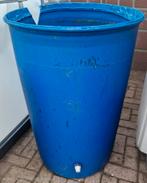 Blauw regenton met kraan, Tuin en Terras, Regentonnen, Ophalen of Verzenden