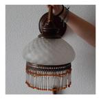 BROCANTE kraaltjes wandlamp kralenlamp VINTAGE 🤎 €15 euro, Brocant, Glas, Gebruikt, Ophalen