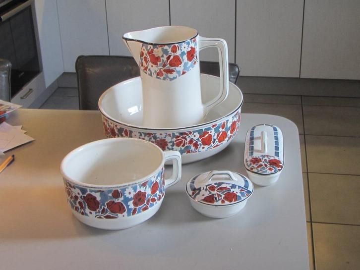 Art deco Lampetstel, België, NIMY 5 delen, Antiek en Kunst, Antiek | Woonaccessoires, Ophalen