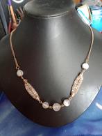 Maansteen Swarovski Kralen ketting, Verstelbaar, Verzenden, Nieuw, Goud