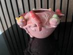 Te schattig bloemvaasje/bloempotje met vogeltjes., Ophalen, Rond, Binnen, Zo goed als nieuw