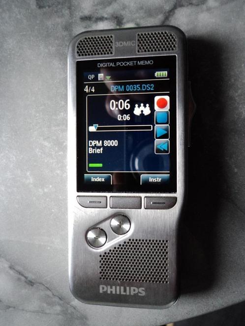 philips dpm 8000 dicteerapparaat voice recorder memo, Audio, Tv en Foto, Professionele Audio-, Tv- en Video-apparatuur, Gebruikt