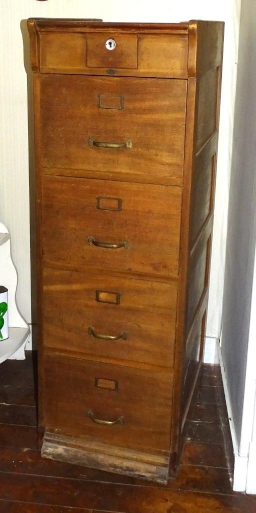 oude eikenhouten archiefkast ladekast, Antiek en Kunst, Curiosa en Brocante, Ophalen