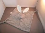 bambino konijn doek donker grijs gemêleerd met wit 2 knopen, Kinderen en Baby's, Speelgoed | Knuffels en Pluche, Ophalen of Verzenden