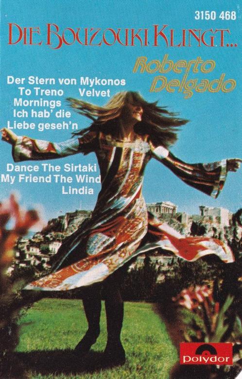 Cassettebandje Roberto Delgado – Die Bouzouki Klingt, Cd's en Dvd's, Cassettebandjes, Zo goed als nieuw, Origineel, Pop, 1 bandje