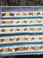 30 stuks mooi afgebiesde antieke randtegels 15x7,5cm, Ophalen