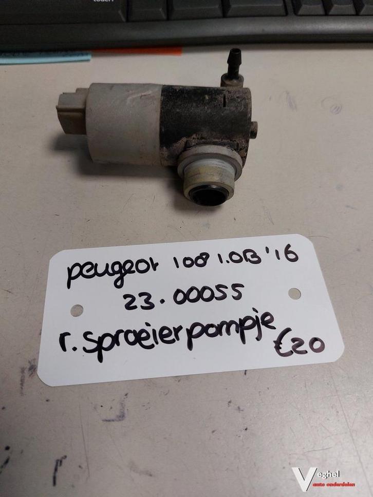 Peugeot 108 1.0B 5drs ruitensproeierpompje '16, Auto-onderdelen, Ruiten en Toebehoren, Gebruikt, Ophalen of Verzenden