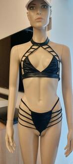 sexy laksetje 2x bh + 1x string, nieuw, durf jij?, Kleding | Dames, Ondergoed en Lingerie, Ophalen of Verzenden, Zwart, Setje