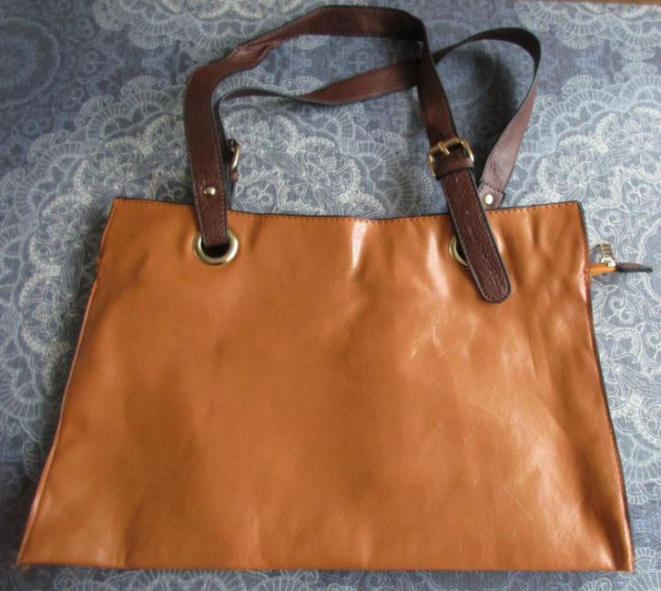 zgan tas van MSK Classic met blauwe voering, Sieraden, Tassen en Uiterlijk, Tassen | Damestassen, Zo goed als nieuw, Handtas, Overige kleuren