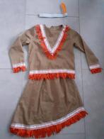 Indianen verkleedset voor meisje rokje met shirt en tooi, Ophalen of Verzenden, Nieuw, Meisje