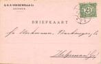 G.A.A. van de Wall + Co, Arnhem - 09.1916 - briefkaart, Ophalen of Verzenden, Briefkaart