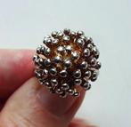 Jaren '60 zilveren Spoetnik ring, Sieraden, Tassen en Uiterlijk, Antieke sieraden, Ophalen of Verzenden, Zilver, Ring, Verguld