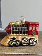 Glazen kerstboom ornament trein locomotief, Diversen, Kerst, Ophalen of Verzenden, Zo goed als nieuw