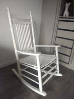 Witte houten schommelstoel, Ophalen, Zo goed als nieuw, Stoel(en)