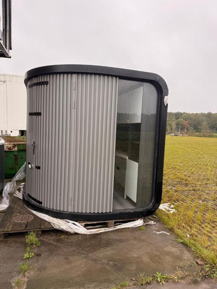 Tuinkantoor Black & Grey | OUTLET, Tuin en Terras, Tuinhuizen, Zo goed als nieuw, Overige typen, Metaal, Minder dan 250 cm, 200 tot 400 cm