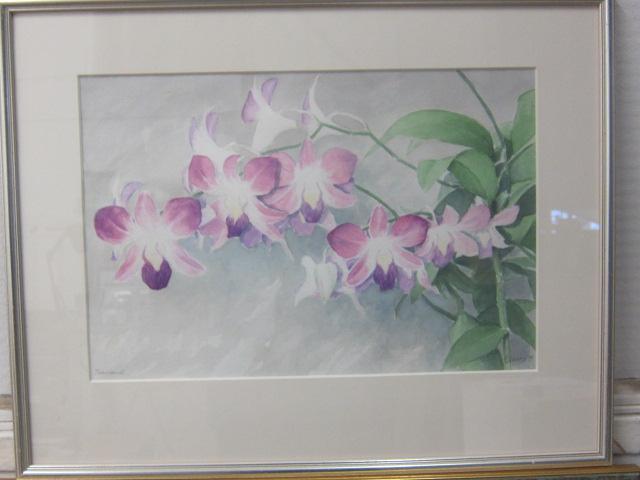 Aquarel genaamd - Thailand orchidee - 2000, Antiek en Kunst, Kunst | Overige Kunst