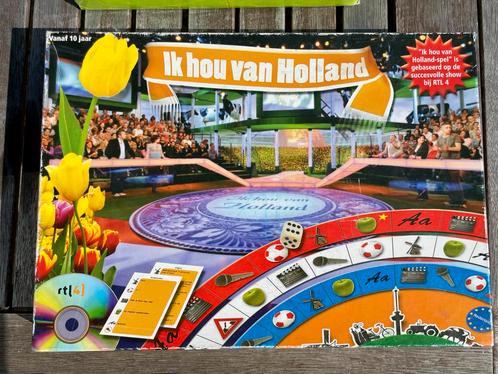 Ik Hou Van Holland Bordspel, Hobby en Vrije tijd, Gezelschapsspellen | Bordspellen, Gebruikt, Drie of vier spelers, Ophalen of Verzenden