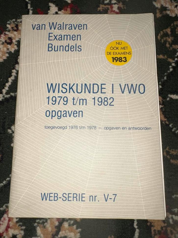 Wiskunde I VWO 1979-1982 Examenbundel, Boeken, Woordenboeken, Gelezen, Nederlands, Overige uitgevers, Ophalen of Verzenden